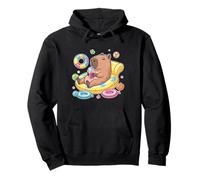Chill Capybara Pool Float Drink - Vibes de vacaciones de verano Sudadera con Capucha