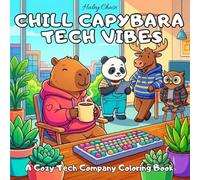Chill Capybara Tech Vibes: A Cozy Tech Company Coloring Book of Slow Mornings, Coffee Breaks, and Cute Office Life (Cute and Comfy Coloring Book)