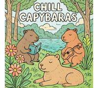 Chill Capybaras: A Funny and Relaxing Coloring Book for Adults and Teens - Stress Relief Animal Designs for Mindfulness and Creativity