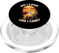 Chill Cat Do I Look Like I Care - Diseño Divertido para Amantes de los Gatos PopSockets PopGrip para MagSafe