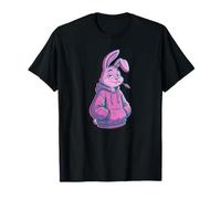 Chill Easter Bunny Funny Teen Retro Arte de semitono Camiseta