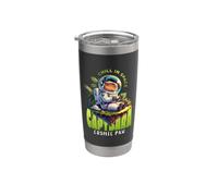 Chill In Space Capibara Cosmic Paw Vaso térmico de acero inoxidable de doble pared