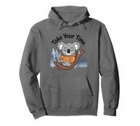 Chill Koala descansando en sudadera con capucha entre pinos del bosque Sudadera con Capucha
