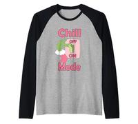 Chill Mode On - Diseño Navideño Divertido Camiseta Manga Raglan