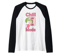 Chill Mode On - Diseño Navideño Divertido Camiseta Manga Raglan