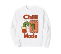 Chill Mode On - Diseño Navideño Divertido Sudadera