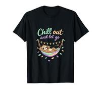 Chill out and Let Go Hamaca de Perezoso Arte de Salud Mental Camiseta
