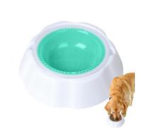 Chill Out - Cuenco refrescante de verano para mascotas, cuenco de agua para exteriores, material ligero, base antideslizante estable con inserto de capa de hielo y fácil limpieza, accesorio de