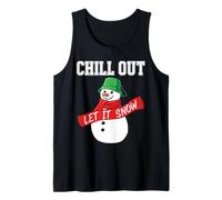 Chill out Muñeco De Nieve Nieve Navidad In Camiseta sin Mangas