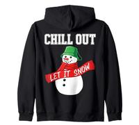 Chill out Muñeco De Nieve Nieve Navidad In Sudadera con Capucha