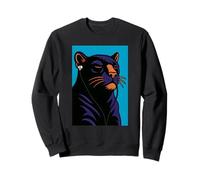 Chill Panther Gato Escuchar música Arte, Amor Gatos Sudadera