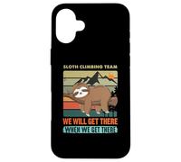 Chill Sloth Equipo de Escalada Llegaremos Montañas Carcasa para iPhone 16 Plus