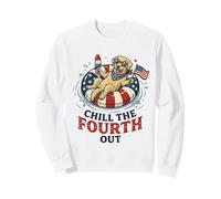 Chill The 4th Fourth out Labrador Retriever 4 de Julio Sudadera