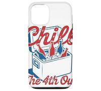 Chill The 4th out Cooler Chistoso BBQ Boda USA Picnic Verano Carcasa para iPhone 12/12 Pro