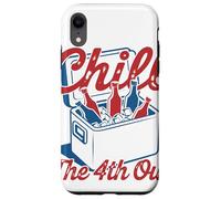 Chill The 4th out Cooler Chistoso BBQ Boda USA Picnic Verano Carcasa para iPhone XR