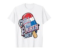 Chill the 4th Out Funny Rocket Pop diseño Camiseta