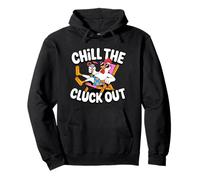Chill The Cluck out Verano Vacaciones Playa Divertido Juego de Palabras Pollo Sudadera con Capucha