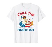 Chill The Fourth out - Flotador patriótico para Piscina de Pato Camiseta