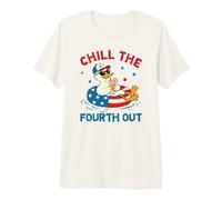 Chill The Fourth out - Flotador patriótico para Piscina de Pato Camiseta Premium