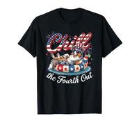 Chill The Fourth out Funny Australian Shepherd 4th of July Camiseta