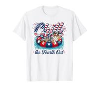 Chill The Fourth out Funny Australian Shepherd 4th of July Camiseta
