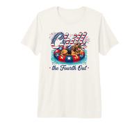 Chill The Fourth out Funny Bloodhound Dog Lover 4th of July Camiseta Premium