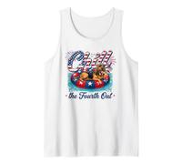 Chill The Fourth out Funny Bloodhound Dog Lover 4th of July Camiseta sin Mangas