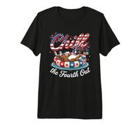 Chill The Fourth out Funny Boxer Dog Lover USA 4th of July Camiseta Premium