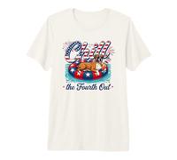 Chill The Fourth out Funny Boxer Dog Lover USA 4th of July Camiseta Premium