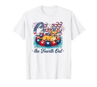 Chill The Fourth out Funny Chihuahua Dog USA 4th of July Camiseta