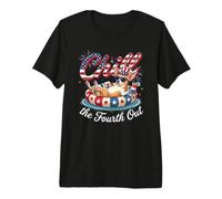 Chill The Fourth out Funny Chihuahua Dog USA 4th of July Camiseta Premium