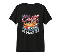 Chill The Fourth out Funny Cockapoo Dog USA 4th of July Camiseta Premium