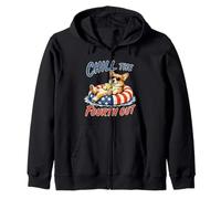 Chill The Fourth out Funny Corgi Dog Lover 4 de Julio EE. UU Sudadera con Capucha
