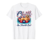 Chill The Fourth out Funny Golden Retriever Dog 4th of July Camiseta