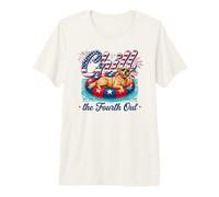 Chill The Fourth out Funny Golden Retriever Dog 4th of July Camiseta Premium