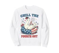 Chill The Fourth out Patriotic Goose - Flotador de Piscina para el 4 de Julio Sudadera