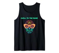 Chill To The Bone - Divertidas Ideas de Regalo de Esqueleto, frío, Calavera T Camiseta sin Mangas