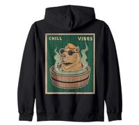 Chill Vibes Capybara Remojando Cool Relajante Chillin Capy Sudadera con Capucha