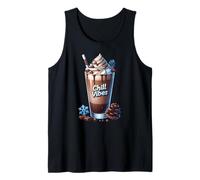 Chill Vibes Graphic For Hot Cocoa Lovers Winter Coffee Latte Camiseta sin Mangas