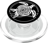Chill Vibes Turtle Retro Nature Graphic para amantes del océano PopSockets PopGrip para MagSafe
