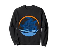 Chill Vibes Turtle Retro Nature Graphic para amantes del océano Sudadera