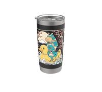 Chill Warrior Capibara Samurai Roedor Bushido Ronin Vaso térmico de acero inoxidable de doble pared