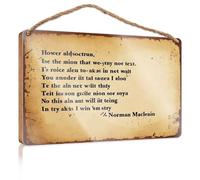 Chill Wood Sign Learning Is A Journey, Not A Destination. Juego de decoración de baño Norman Maclean (20 x 30 cm)