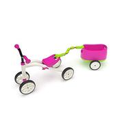 Chillafish 4 Ruedas para niños de 1 a 3 años con Remolque, 3 Posiciones de Asiento, Almacenamiento, Ruedas silenciosas, Color Rosa