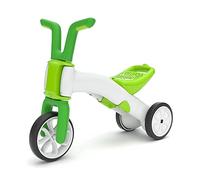 Chillafish Bunzi - Bicicleta y Triciclo, 2 en 1, para Triciclo de bebé de 1 a 3 años, Altura Regulable y Primera Rueda en una, Ruedas silenciosas Que no Dejan Marcas, Color Verde Lima/Blanco