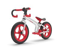 Chillafish CPFX01RED Fixie Bicicleta de Equilibrio Estilo piñón Fijo con reposapiés Integrado, Freno de pie y neumáticos de Goma sin Aire, Rojo, 2-5 años