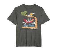 Chilled To The Bone - Camiseta de Cerveza con diseño de Esqueleto Tropical Camiseta, Hombre Tallas Grandes, Asfalto, 2X Alto