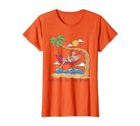 Chilled To The Bone - Camiseta de Cerveza con diseño de Esqueleto Tropical Camiseta, Mujer, Naranja, M