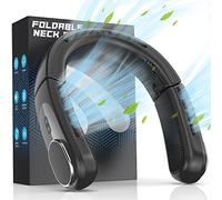ChillGo - Ventilador de cuello - 4 plegables turbo - Ventilador personal sin aspas 5200 mAh fuerte flujo de aire