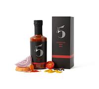 Chilli No.5 Louisiana BBQ, salsa picante ahumada gourmet, vegana, sin gluten, sin colores ni saborizantes artificiales, botella de 200 mililitros